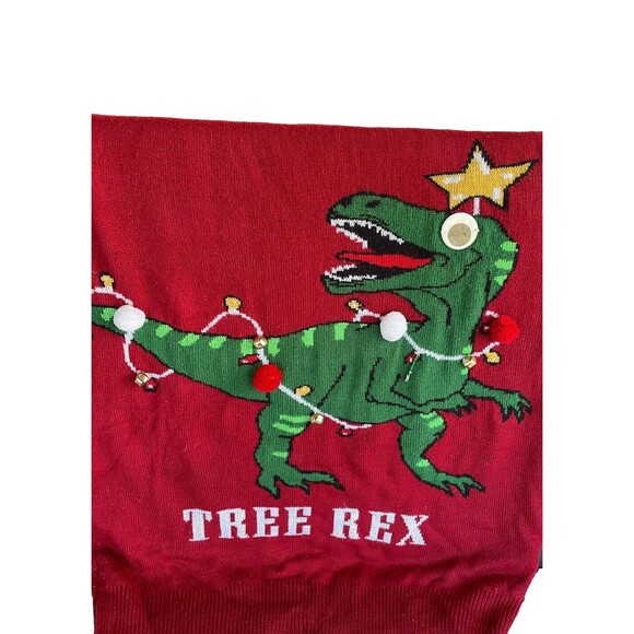 Ugly Christmas Sweater Tree Rex Adult Holiday Christmas Sweater Size Medium - Picture 2 of 6